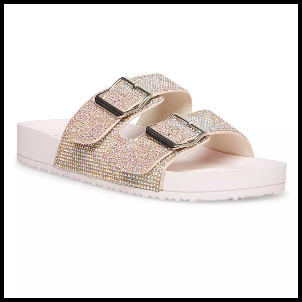 🆕Blush/Rhinestone Footed Sandal